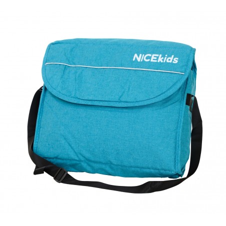 Wózek wielofunkcyjny NICEkids dla dzieci lekki 3w1 spacerówka + gondola seledynowo czarny