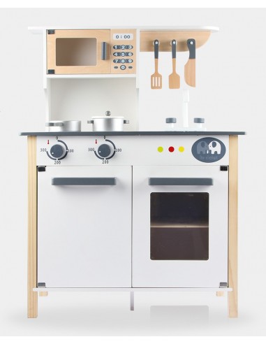 Duża Drewniana kuchnia z akcesoriami