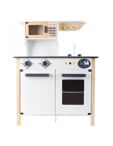 Duża Drewniana kuchnia z akcesoriami