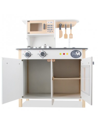 Duża Drewniana kuchnia z akcesoriami