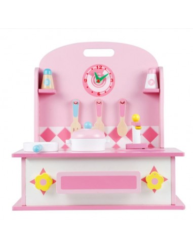 Drewniana toaletka kuchnia dla dziewczynki 2w1
