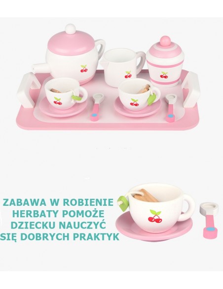 Drewniany zestaw Herbatka