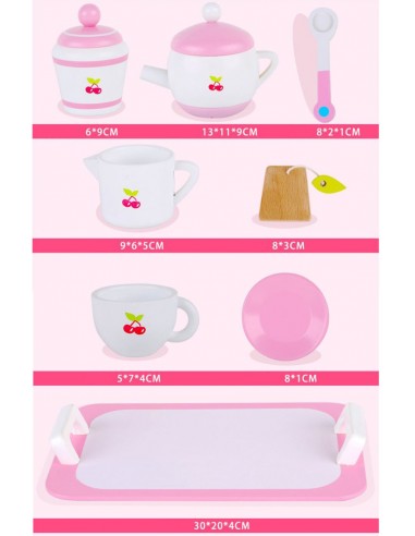 Drewniany zestaw Herbatka