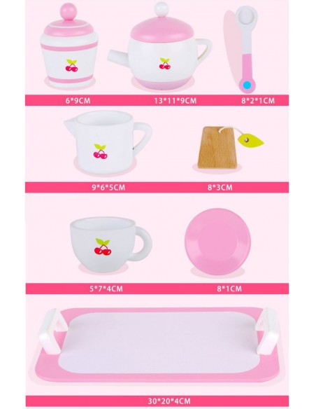 Drewniany zestaw Herbatka