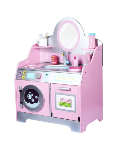 Drewniana toaletka łazienka dla dziewczynki 