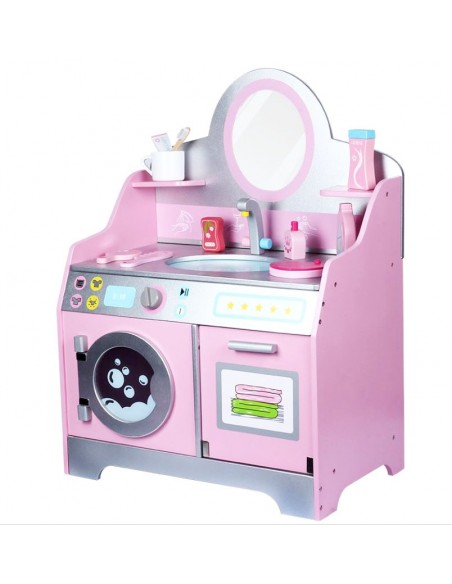 Drewniana toaletka łazienka dla dziewczynki 