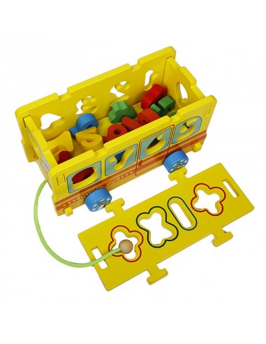 Autobus sorter z cyferkami puzzle