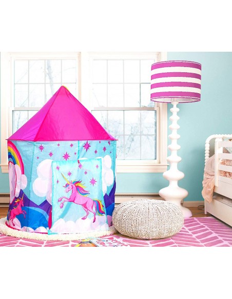 Namiot dla dzieci pałac różowy jednorożec