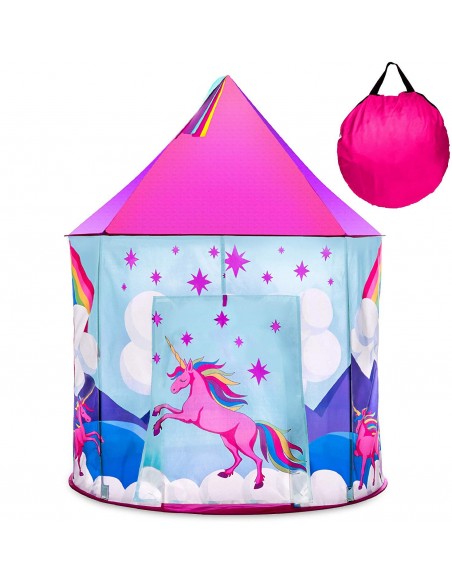 Namiot dla dzieci pałac różowy jednorożec
