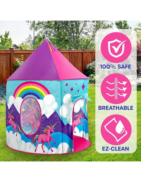 Namiot dla dzieci pałac różowy jednorożec