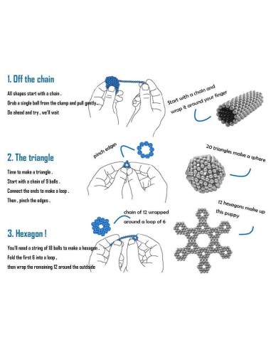 Kolorowe kulki klocki magnetyczne 216 szt 5mm