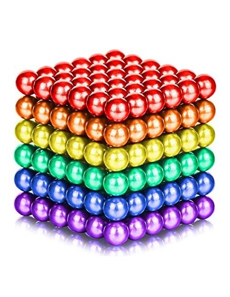 Kolorowe kulki klocki magnetyczne 216 szt 5mm