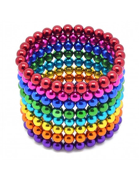 Kolorowe kulki klocki magnetyczne 216 szt 5mm