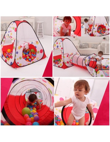 Namiot dla dzieci 3w1 z tunelem 