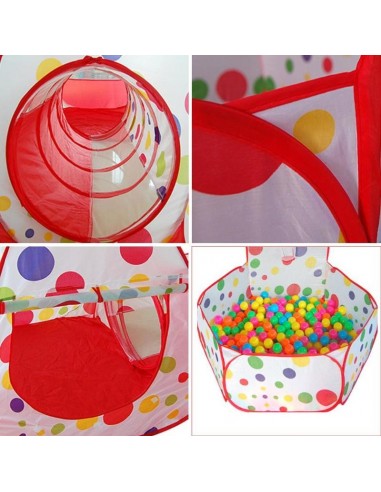 Namiot dla dzieci 3w1 z tunelem 