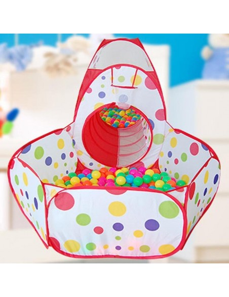 Namiot dla dzieci 3w1 z tunelem 