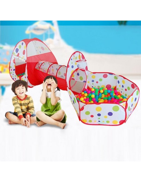 Namiot dla dzieci 3w1 z tunelem 