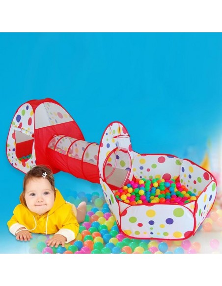 Namiot dla dzieci 3w1 z tunelem 