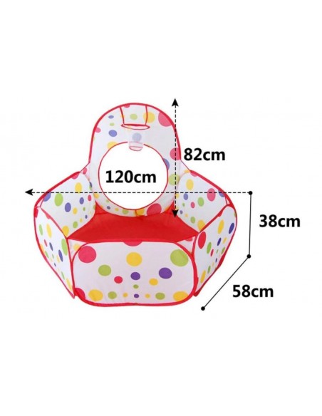 Namiot dla dzieci 3w1 z tunelem 