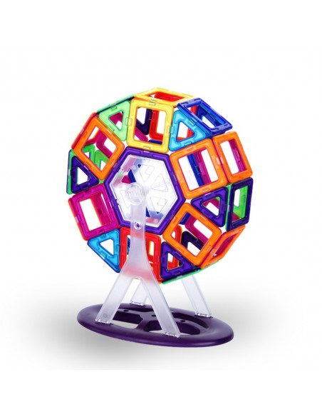 Klocki magnetyczne 3D konstrukcyjne zestaw 59 elementów