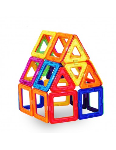 Klocki magnetyczne 3D konstrukcyjne zestaw 59 elementów