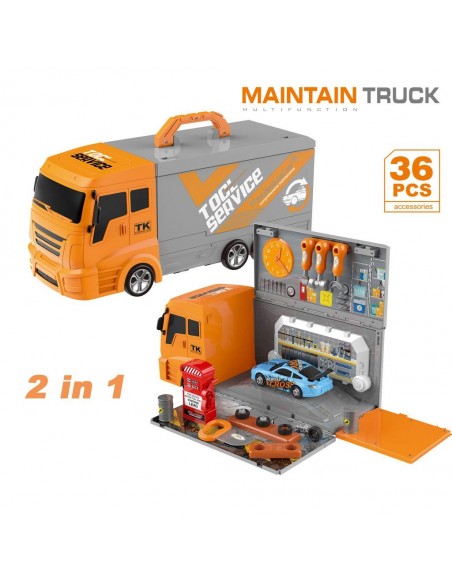 DUŻY warsztat dla dzieci narzędzia ciężarówka