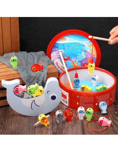 Wędkarstwo rybki do łowienia z magnesami korale balansujący delfin