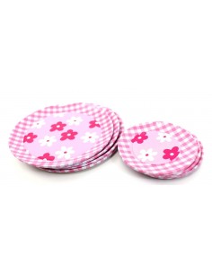 Zestaw herbatka  metalowe dla dzieci naczynia różowe 2