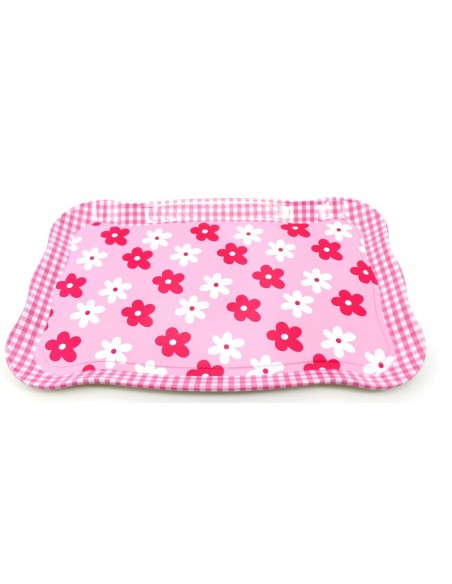 Zestaw herbatka  metalowe dla dzieci naczynia różowe