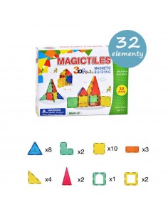 Klocki magnetyczne crystal 3D 32 elementy 2