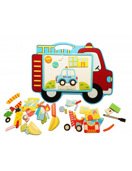 Tablica kredowa magnetyczna auto z magnesami