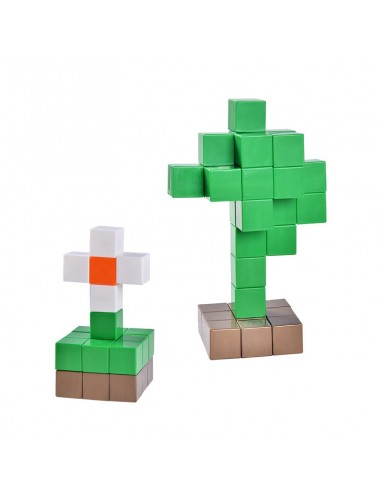 Klocki magnetyczne sześcienne 60 sztuk sandy beach