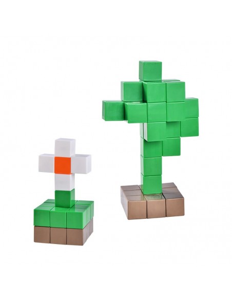 Klocki magnetyczne sześcienne 60 sztuk sandy beach