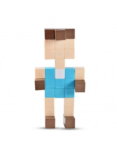 Klocki magnetyczne sześcienne 100 sztuk ocean