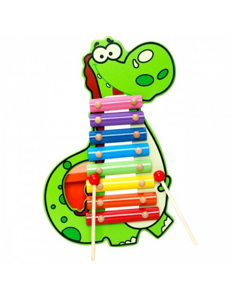 Kolorowe cymbałki 8-tonowe krokodyl