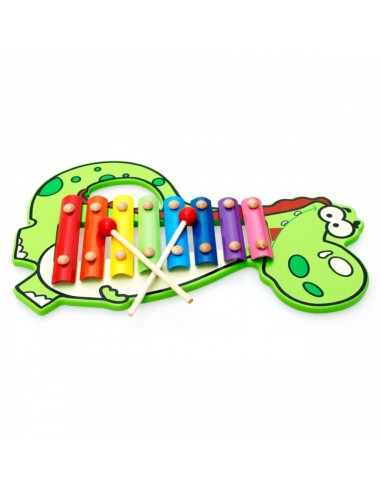 Kolorowe cymbałki 8-tonowe krokodyl