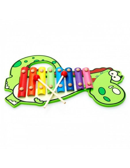 Kolorowe cymbałki 8-tonowe krokodyl