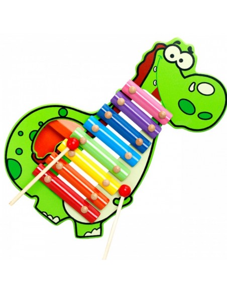 Kolorowe cymbałki 8-tonowe krokodyl