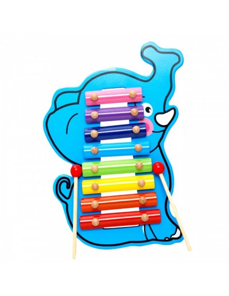 Kolorowe cymbałki 8-tonowe słoń