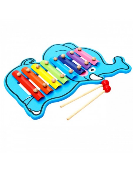 Kolorowe cymbałki 8-tonowe słoń