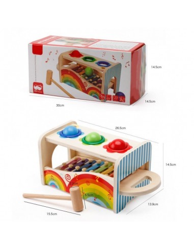 Przebijak z cymbałkami 2w1 