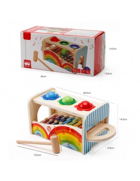 Przebijak z cymbałkami 2w1 