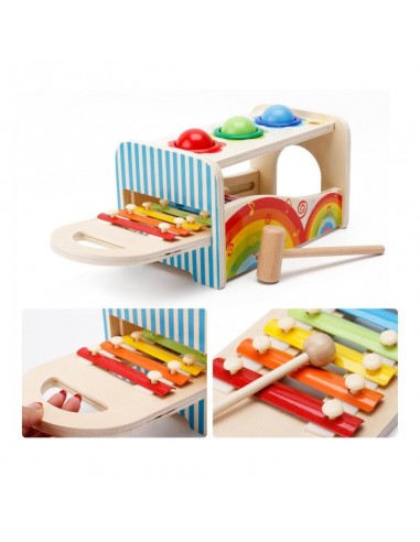 Przebijak z cymbałkami 2w1 