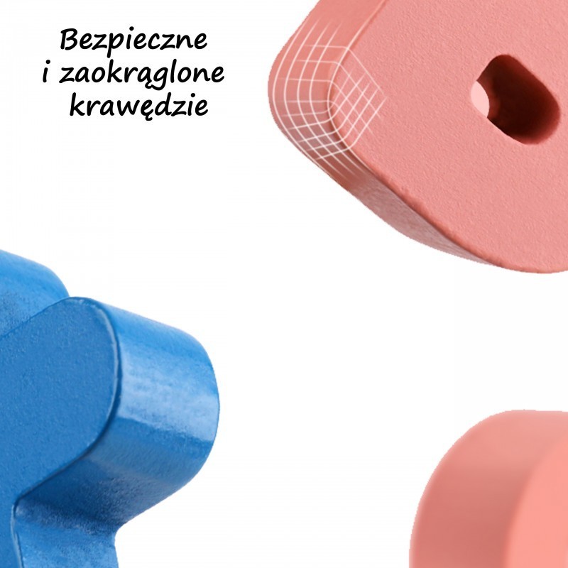 Pastelowa układanka cyfry