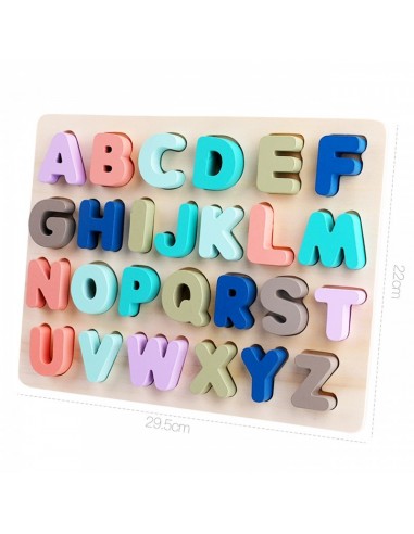 Pastelowa układanka alfabet