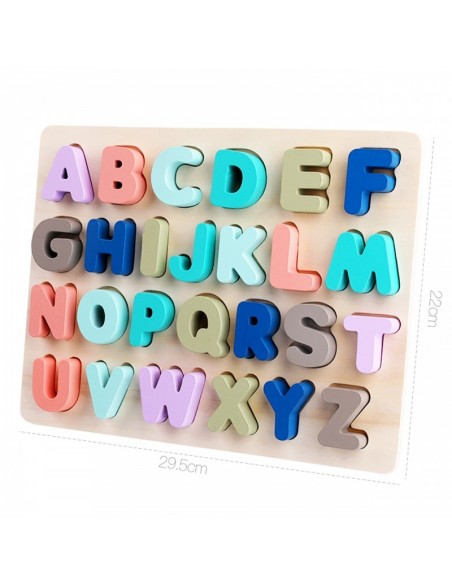 Pastelowa układanka alfabet