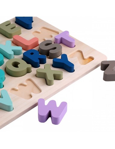 Pastelowa układanka alfabet