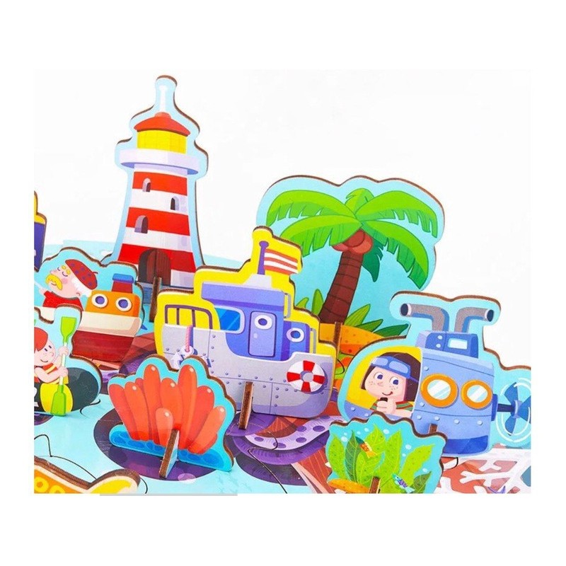 Rybki do łowienia + puzzle w wiaderku