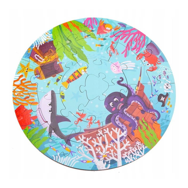 Rybki do łowienia + puzzle w wiaderku