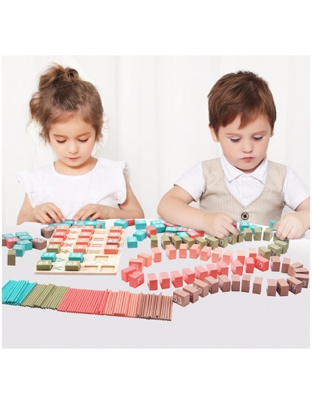 Klocki i patyczki nauka liczenia 